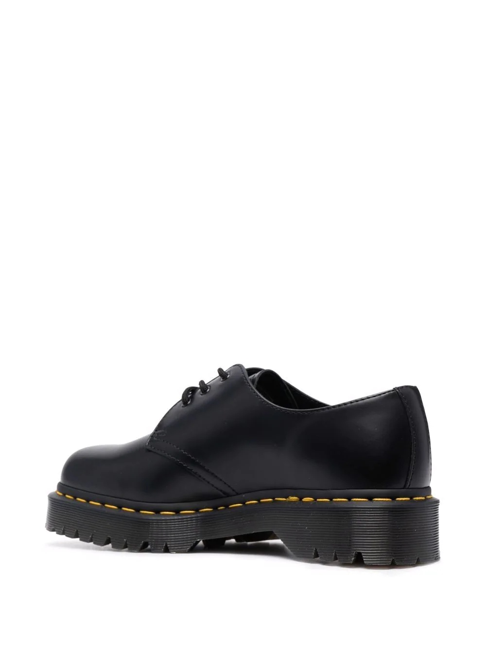 polished-finish lace-up shoes - 3