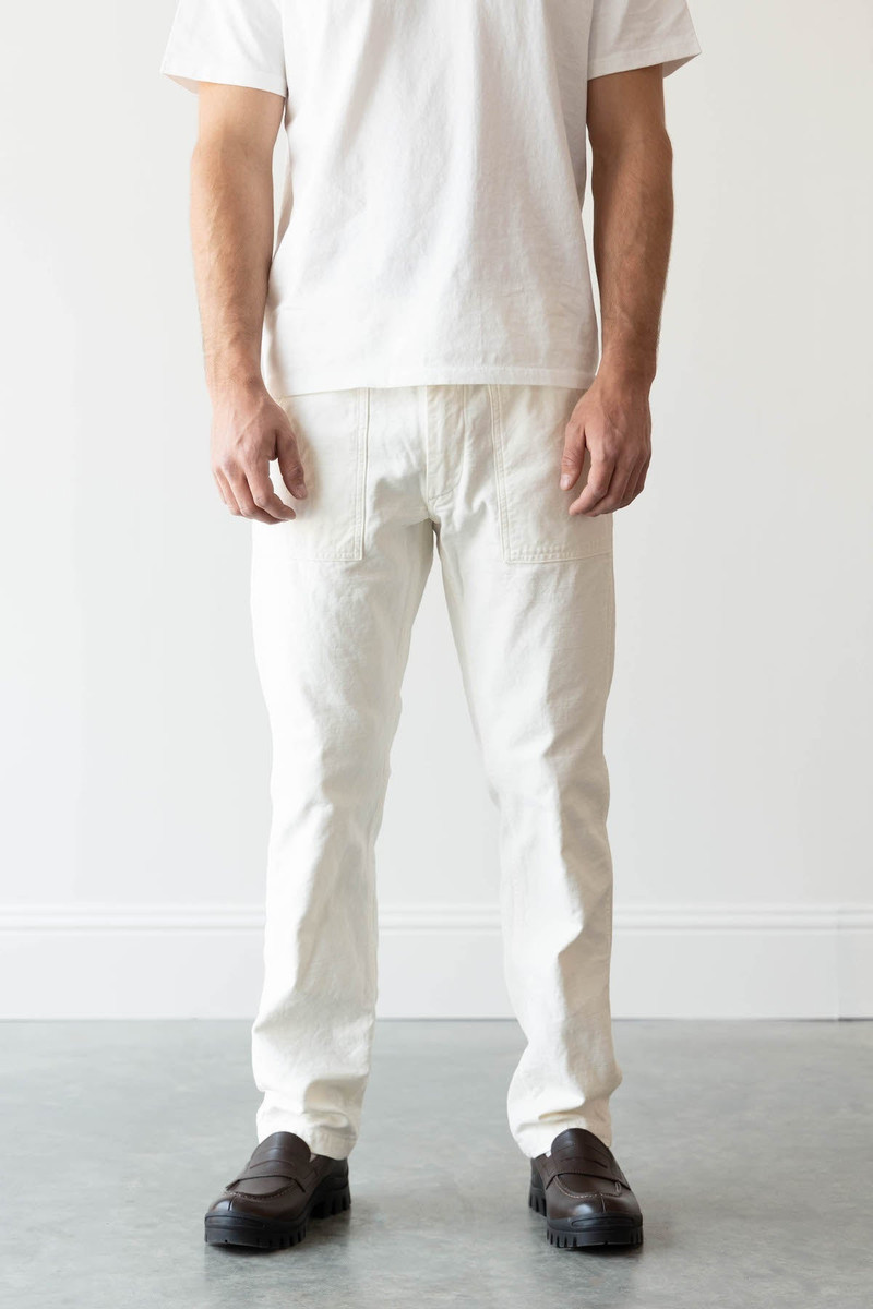 orSlow Slim Fit Fatigue Pants - Ecru outlook