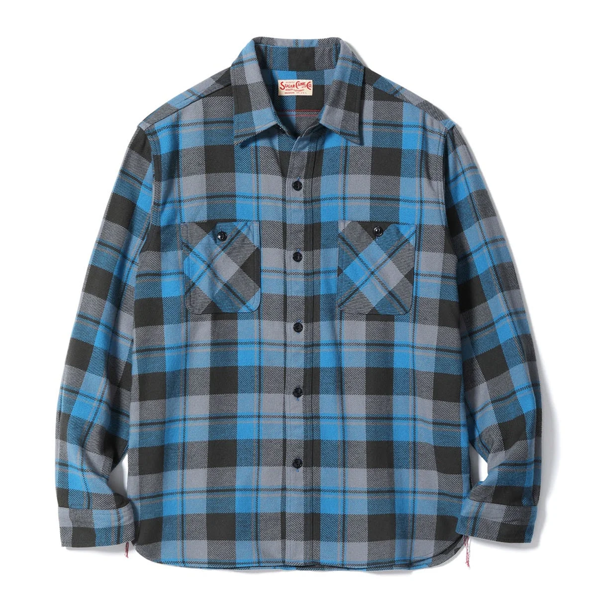 SC29558 Twill Check Work Shirt Blue - 1