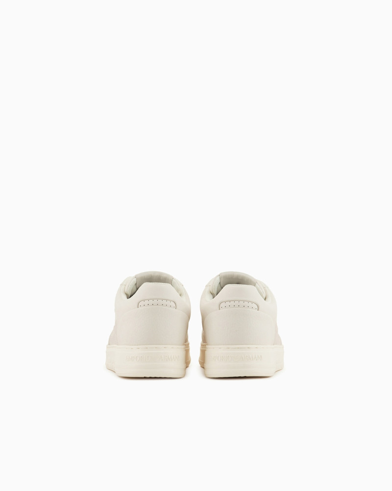 EMPORIO ARMANI ASV regenerated-leather sneakers with stitching details outlook