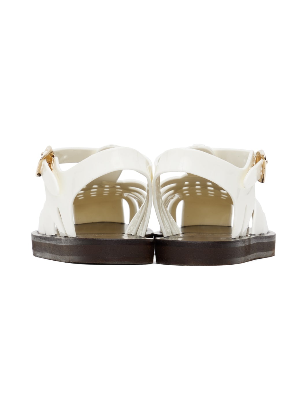 White Homeria Jelly Sandals - 2