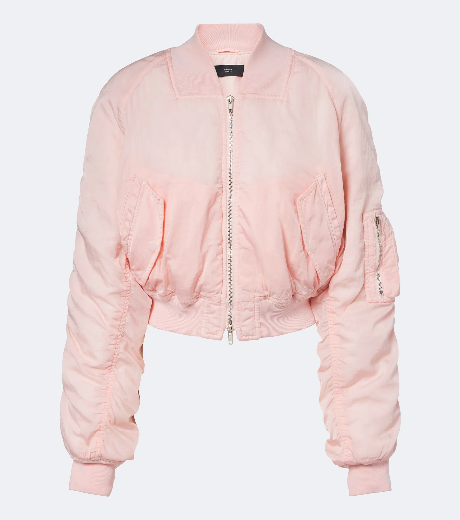 Cropped bomber jacket - 1