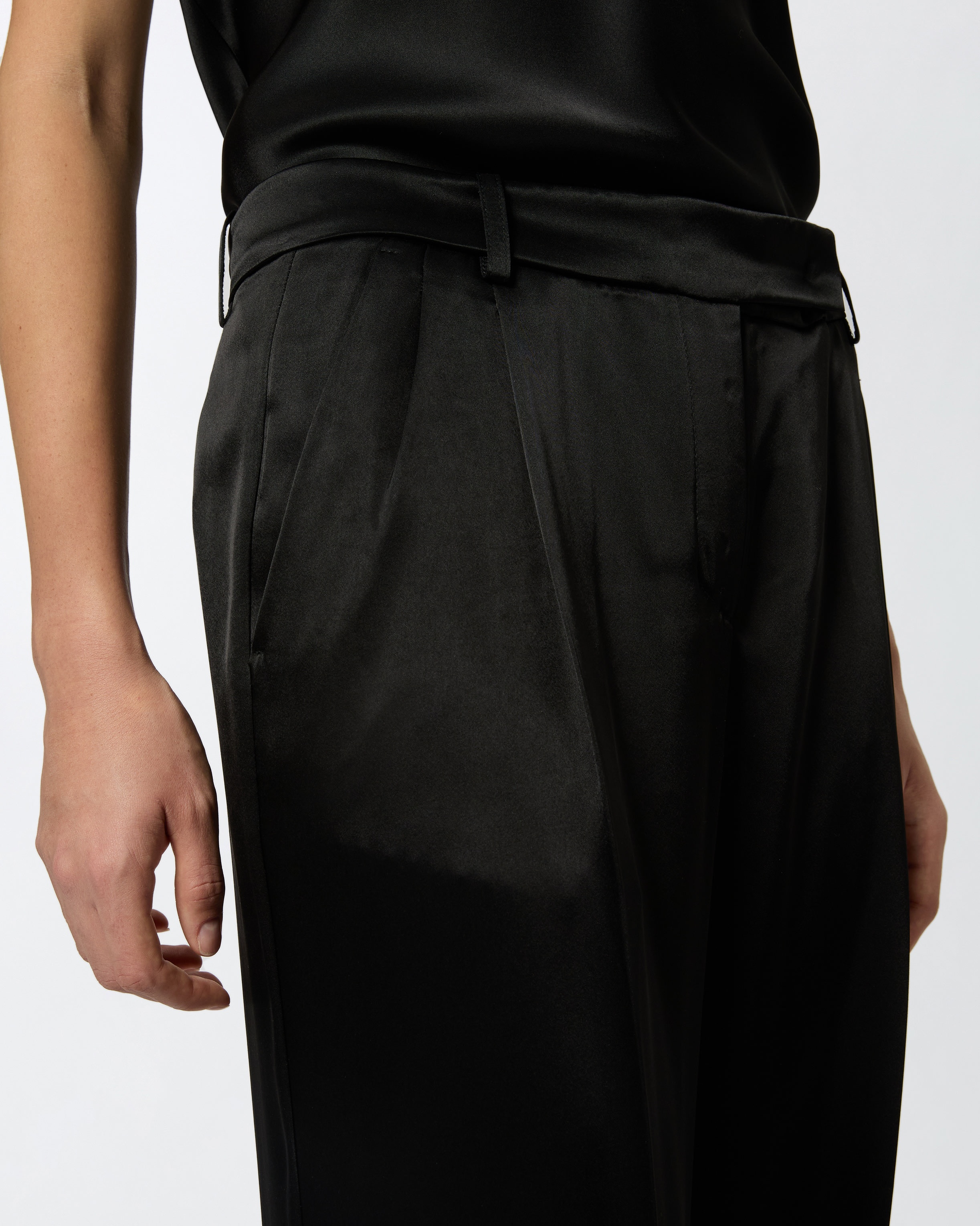 TAILORED SATIN TROUSERS - 5