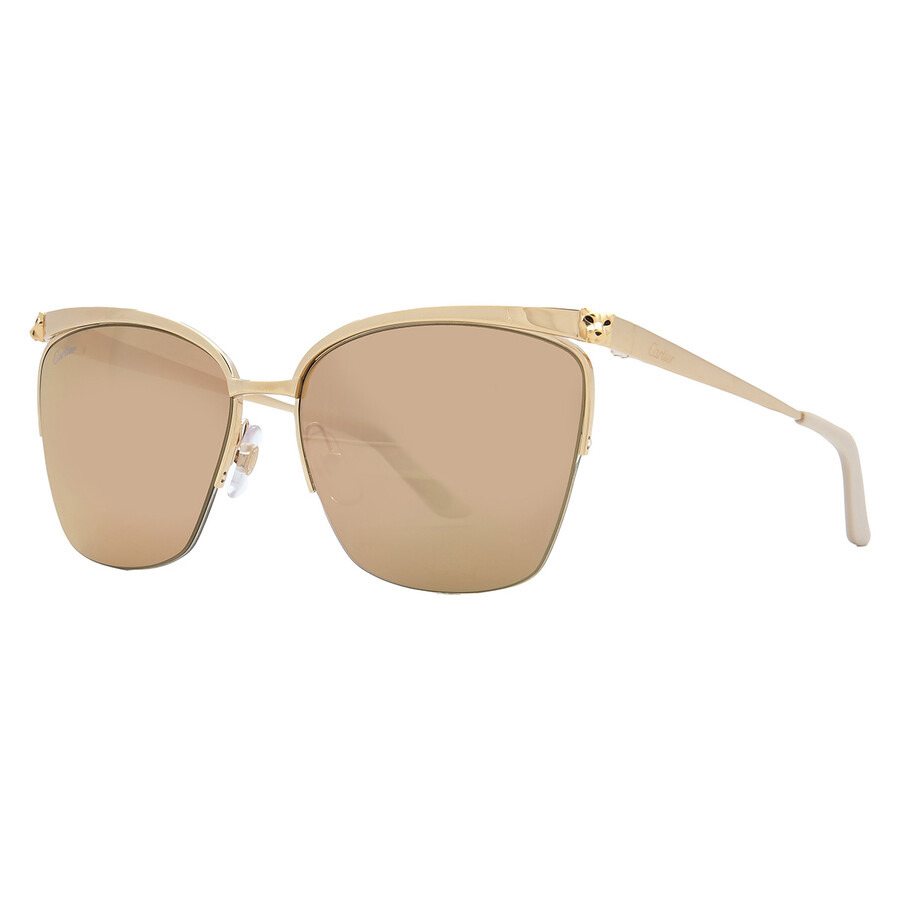 Cartier Panthere de Cartier Pink Cat Eye Ladies Sunglasses CT0124S 002 59 - 2