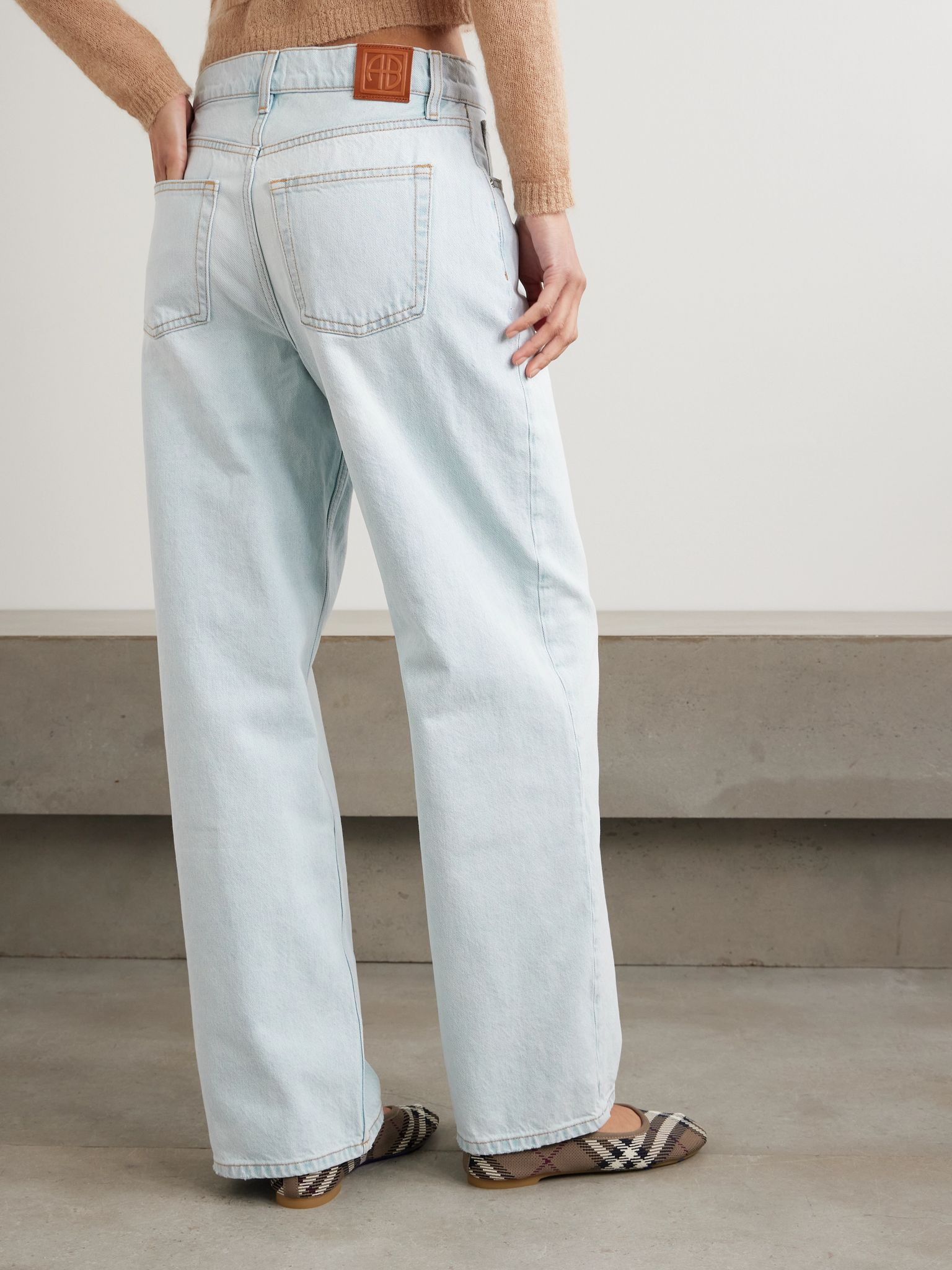 Manon high-rise wide-leg jeans Light denim - 4