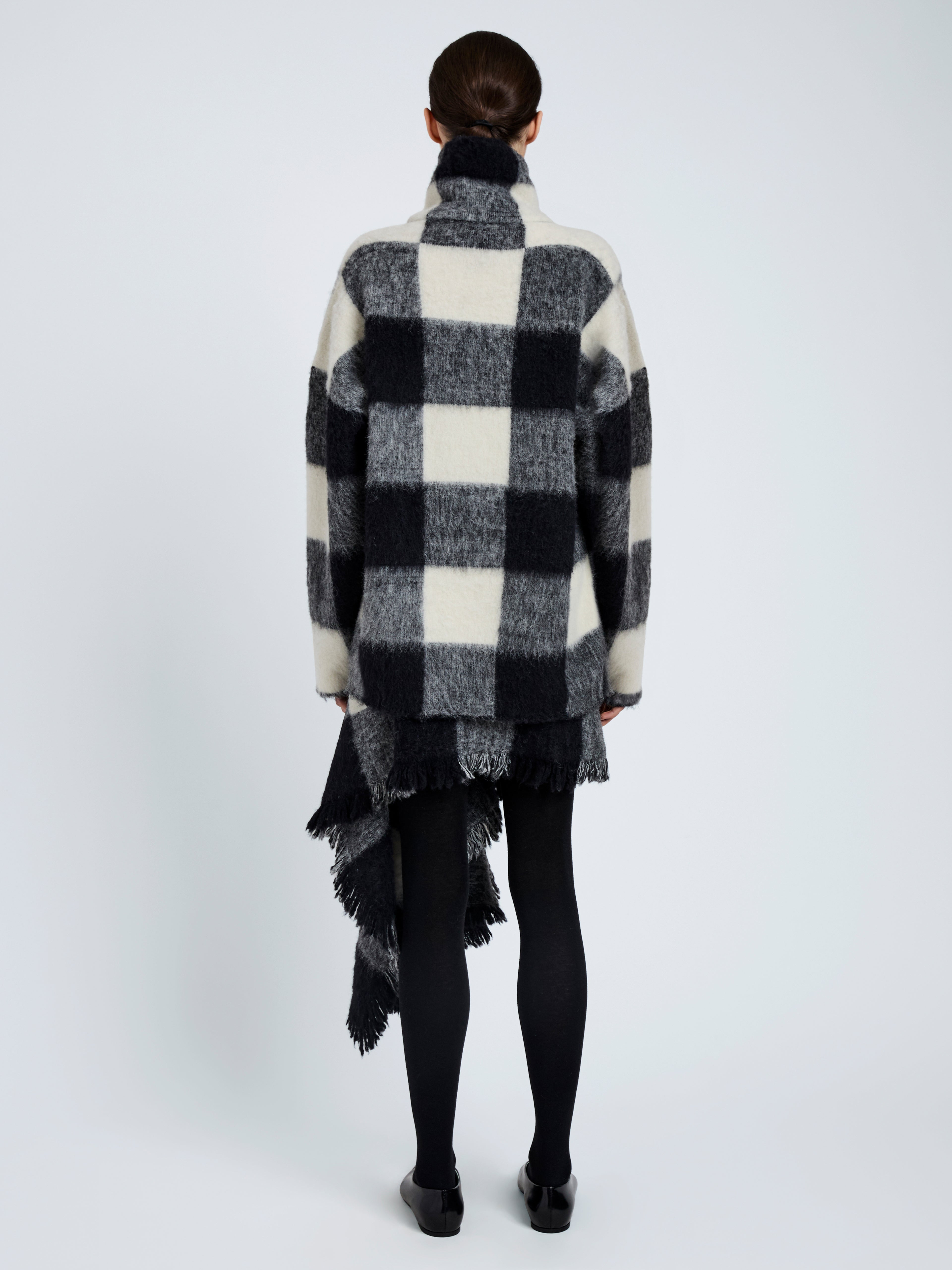 Kai Skirt in Brushed Glenplaid Knit - 4