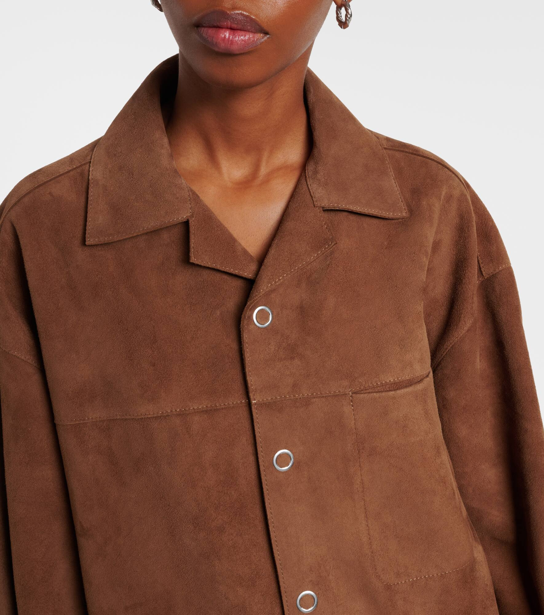 Suede overshirt - 4
