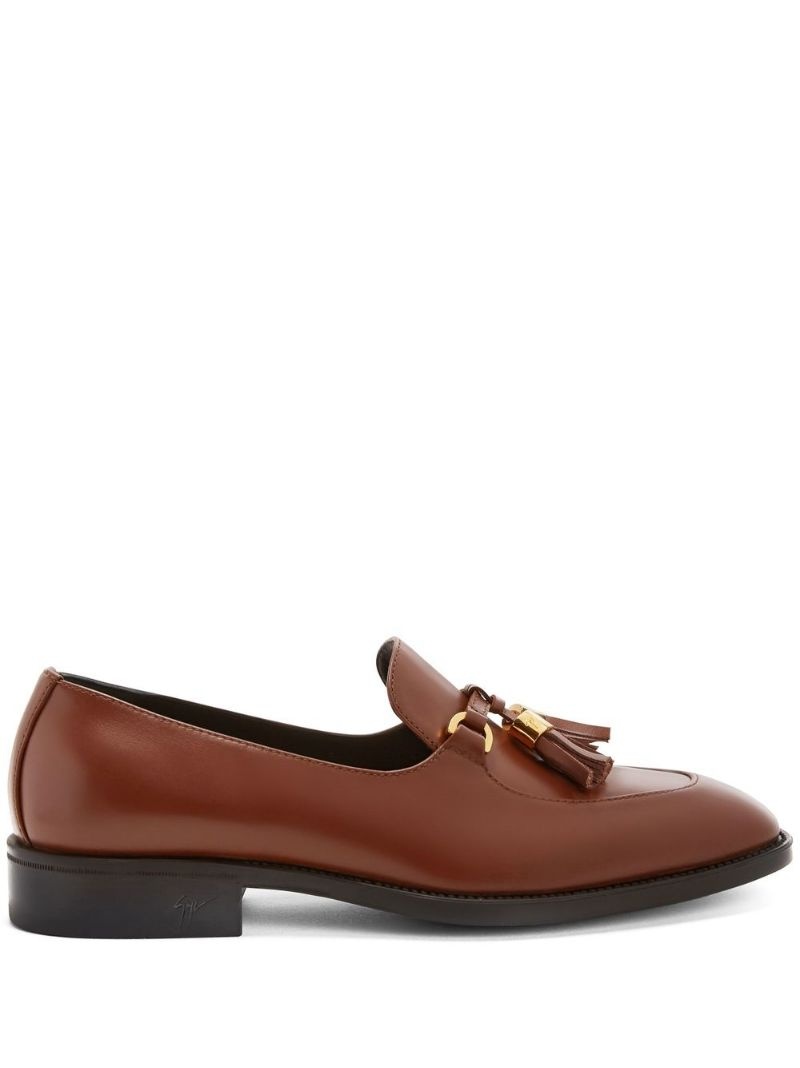 tassel leather loafers - 1