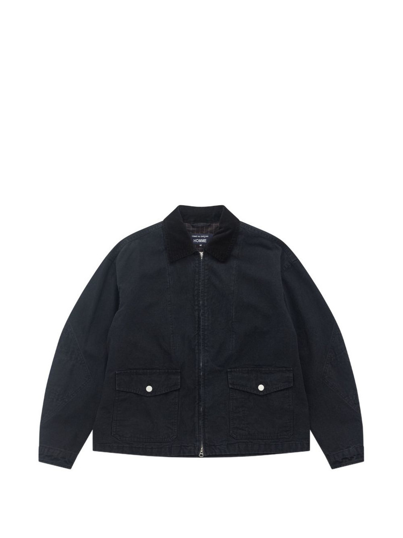 corduroy panelled jacket 1