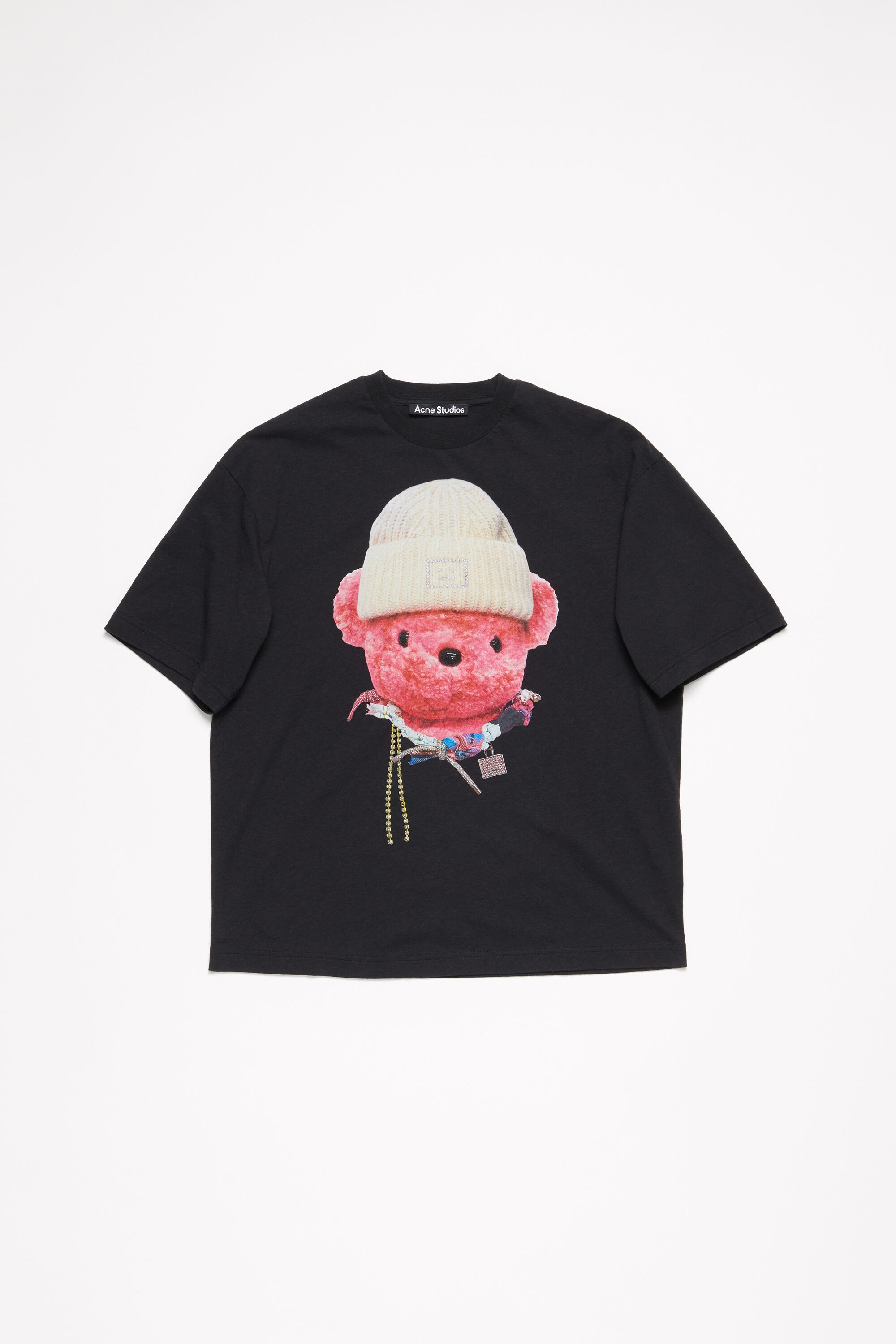 Acne Studios Printed t-shirt - Relaxed fit - Black | REVERSIBLE