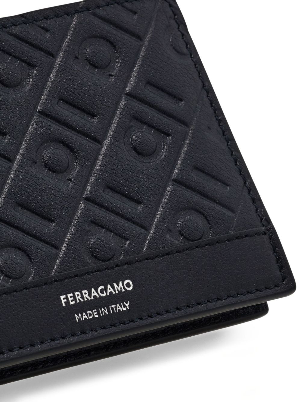 Gancini-embossed bi-fold wallet - 5