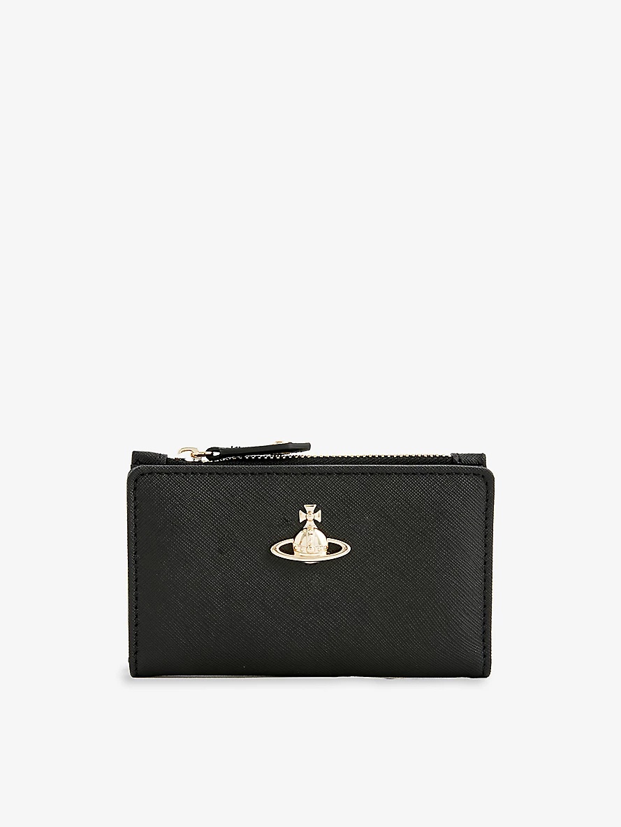 Vivienne Westwood Saffiano orb-logo leather wallet