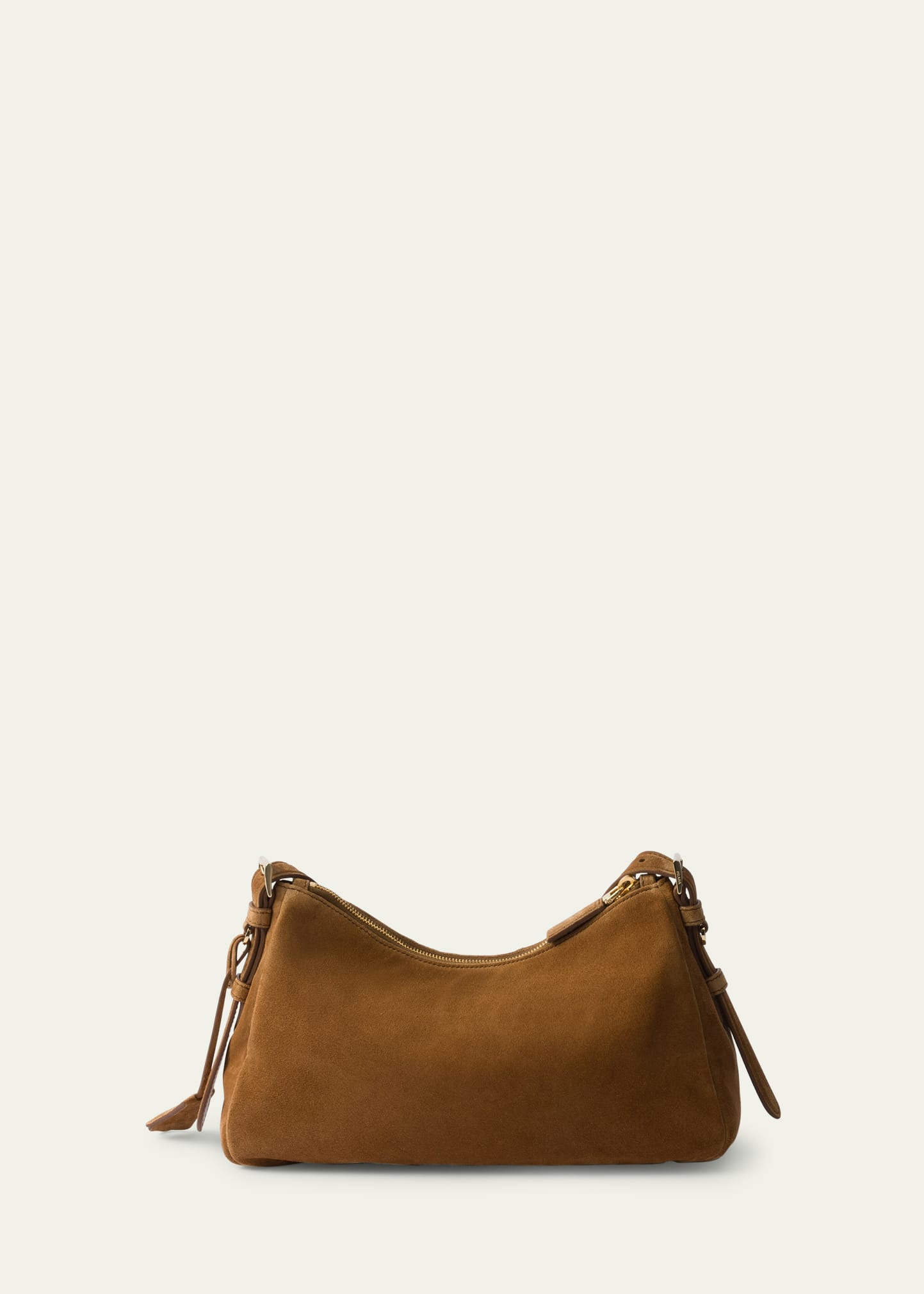 Aimee Medium Zip Suede Shoulder Bag - 3