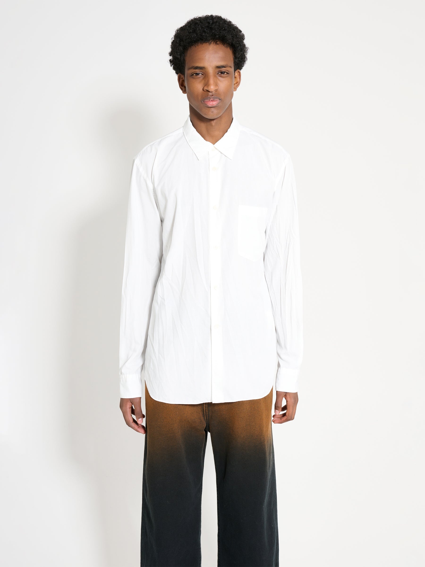 COMME DES GARÇONS HOMME PLUS PLAIN SHIRT WHITE - 1