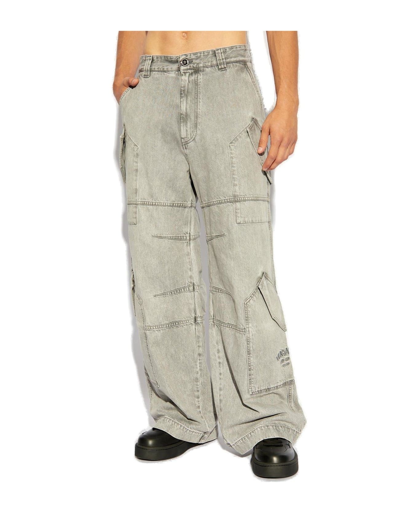 Pocket-detailed Cargo Jeans - 2