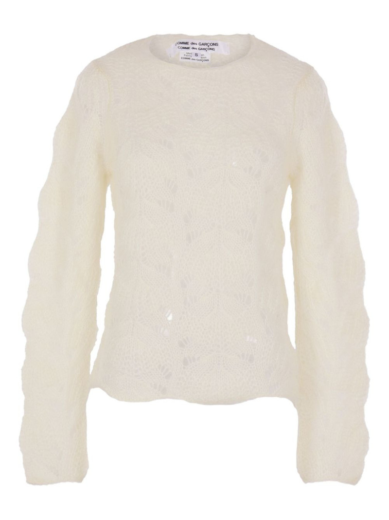 open-work long-sleeve sweater 1