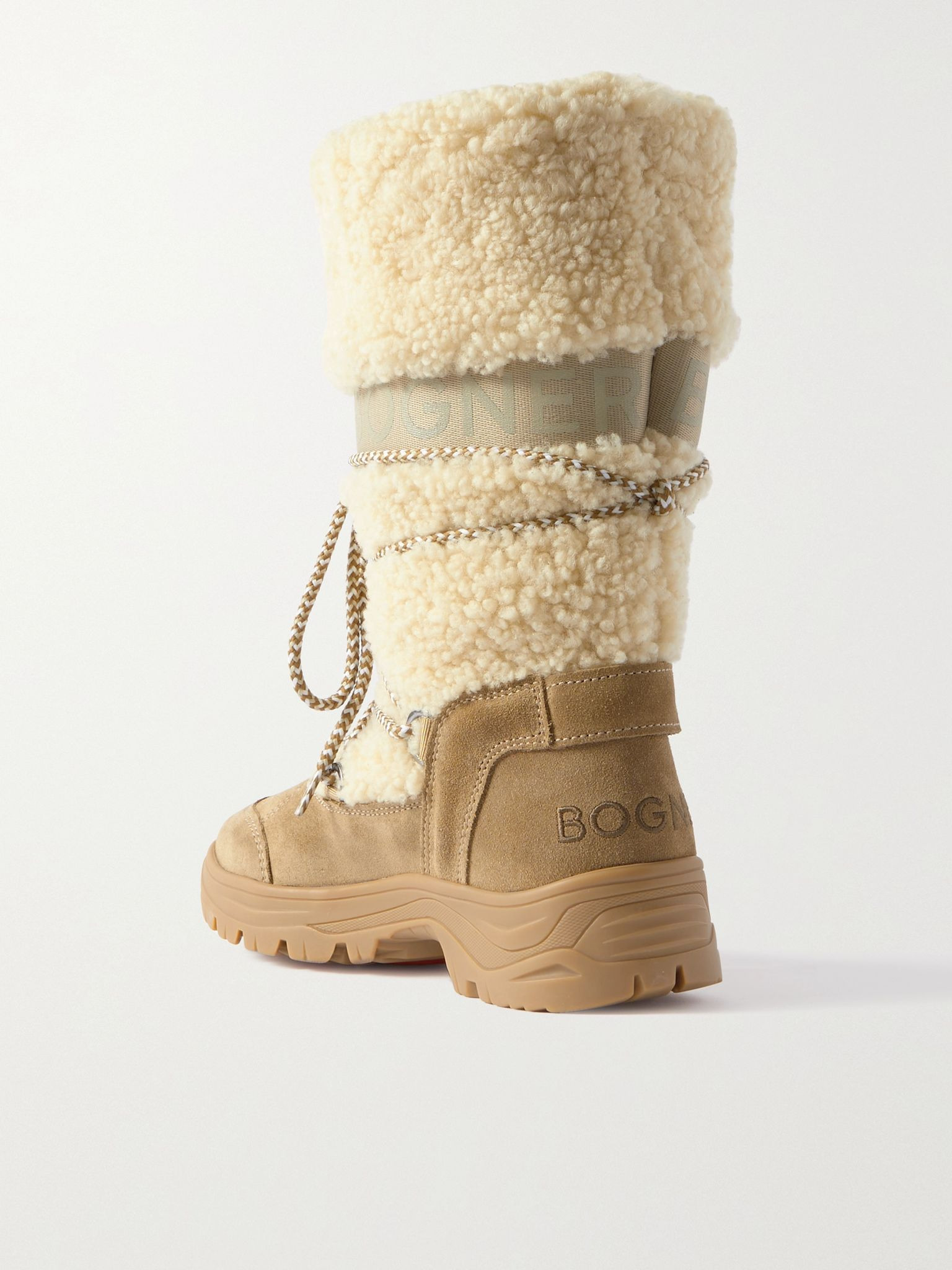 Alta Badia 2 B shearling and suede snow boots Sand - 3