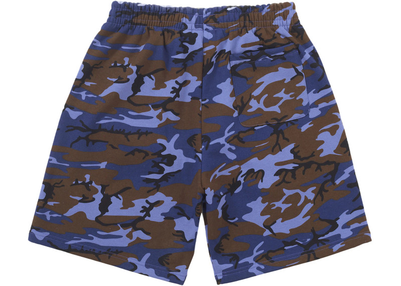 Supreme Supreme Small Box Sweatshort (SS25) Blue Camo outlook