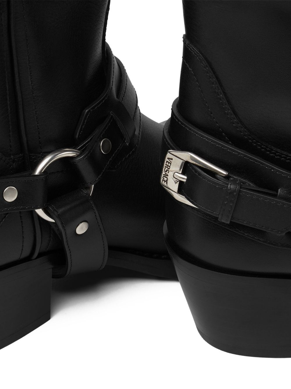leather cowboy boots - 4