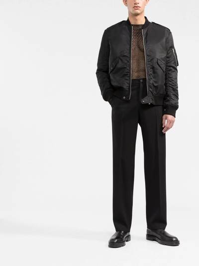 SAINT LAURENT zip-up bomber jacket outlook