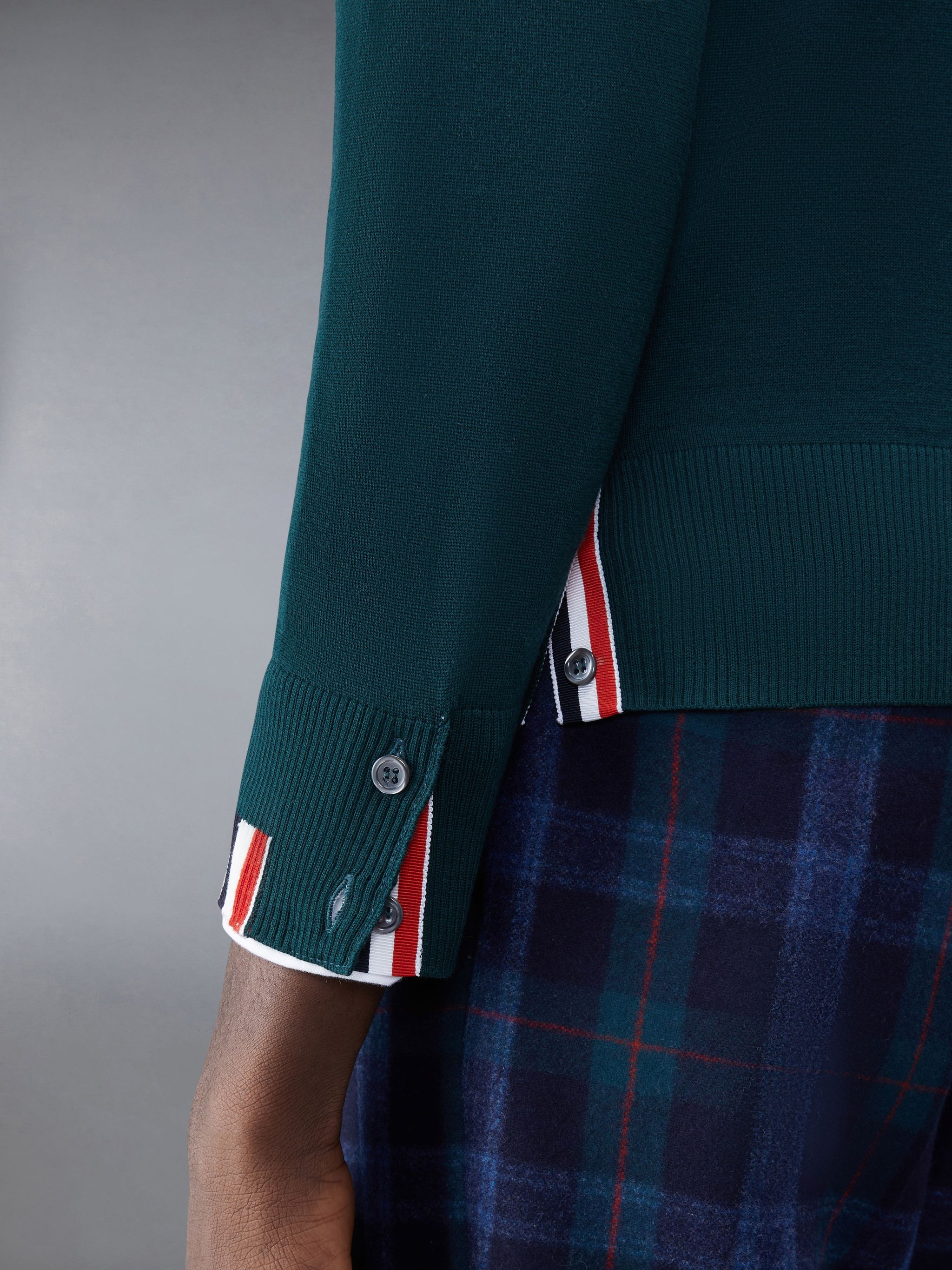 Fine Merino Stripe Relaxed Crew Neck Pullover - 5