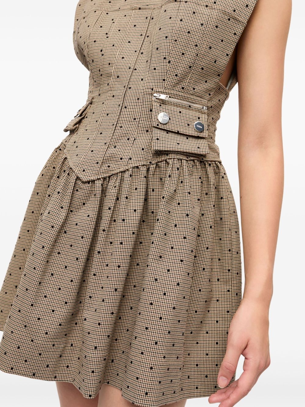 polka dot-print minidress - 5