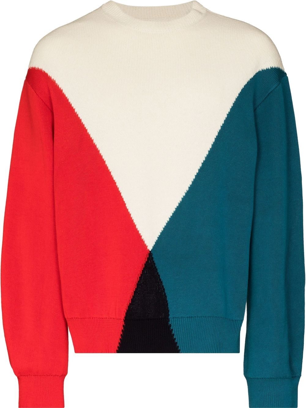 colour-block jumper - 1