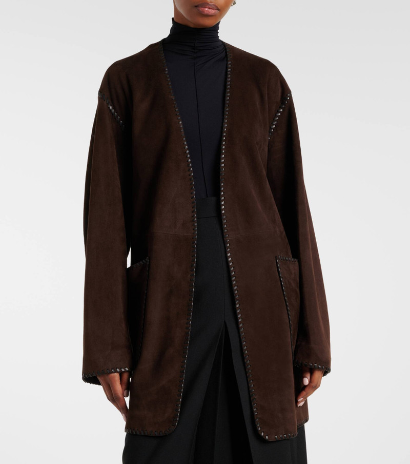Anika suede wrap coat 5