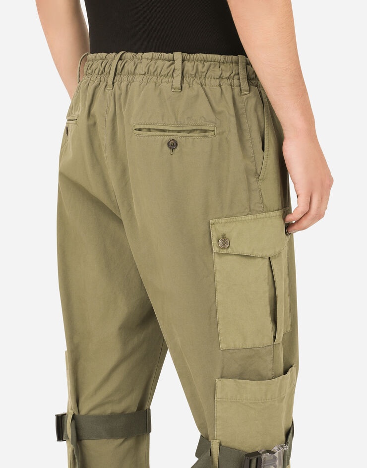 Cotton cargo pants with laces - 6