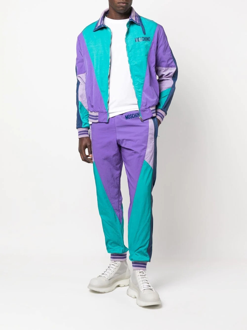 colour-block panelled track pants - 2