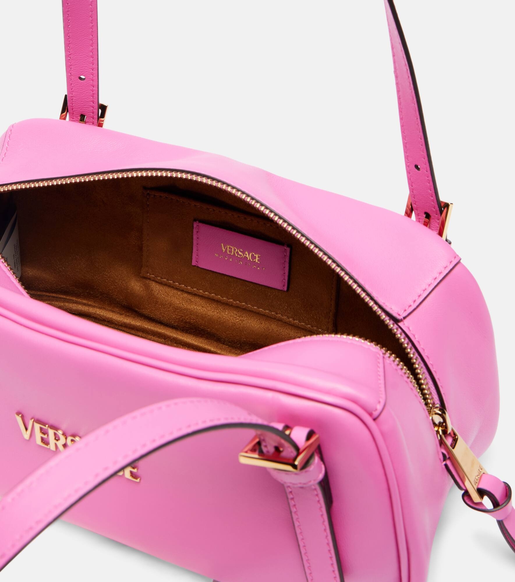 Versace Tag Bowling leather shoulder bag - 3