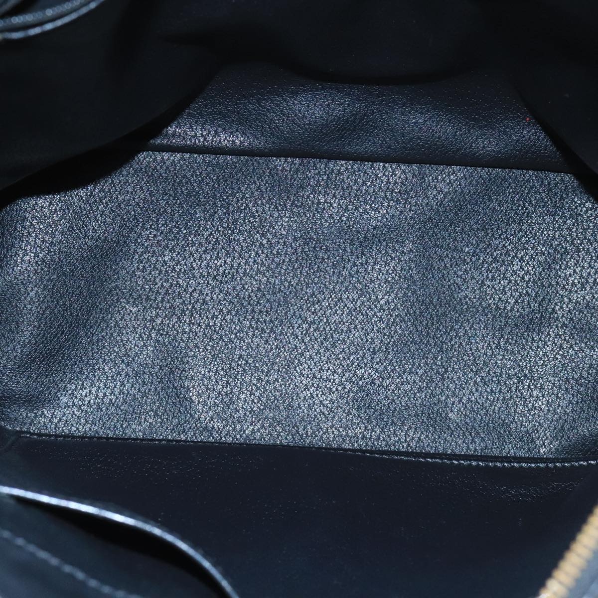 CELINE Macadam Canvas Hand Bag Pvc Leather Black Gold - 10