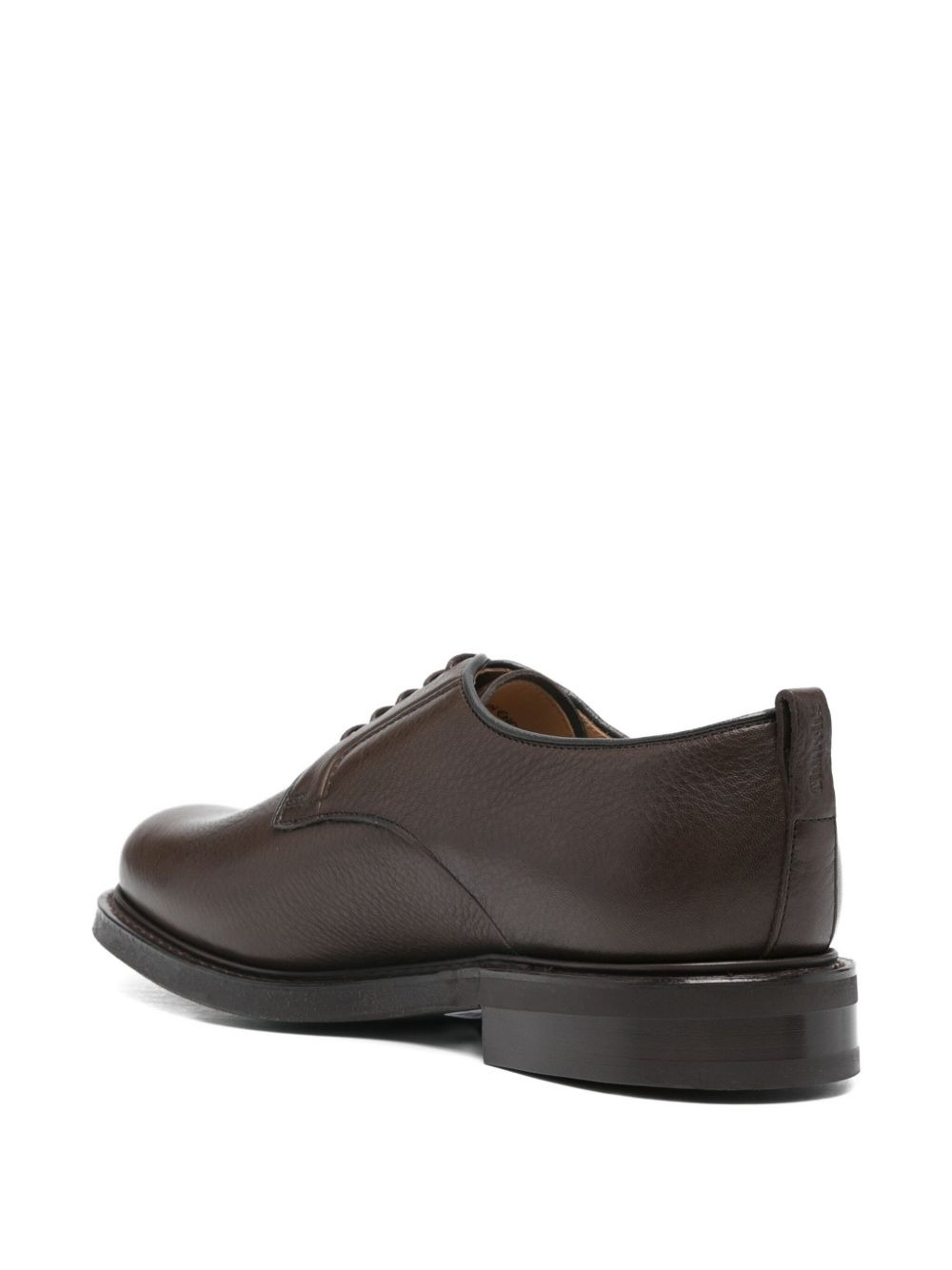 leather lace-up derby shoes - 3