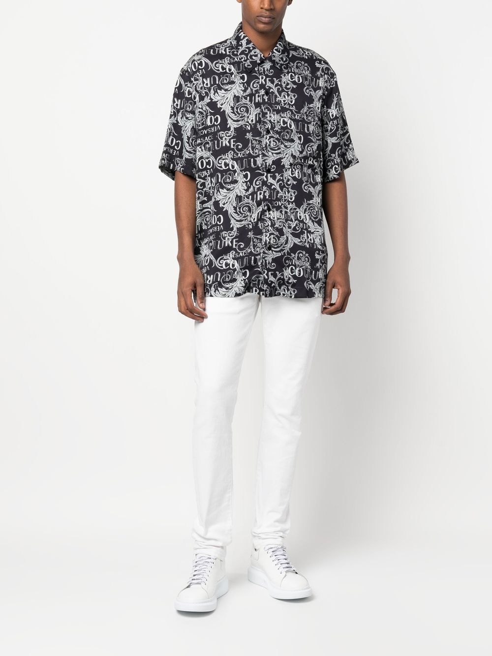 baroque-print short-sleeve shirt - 2