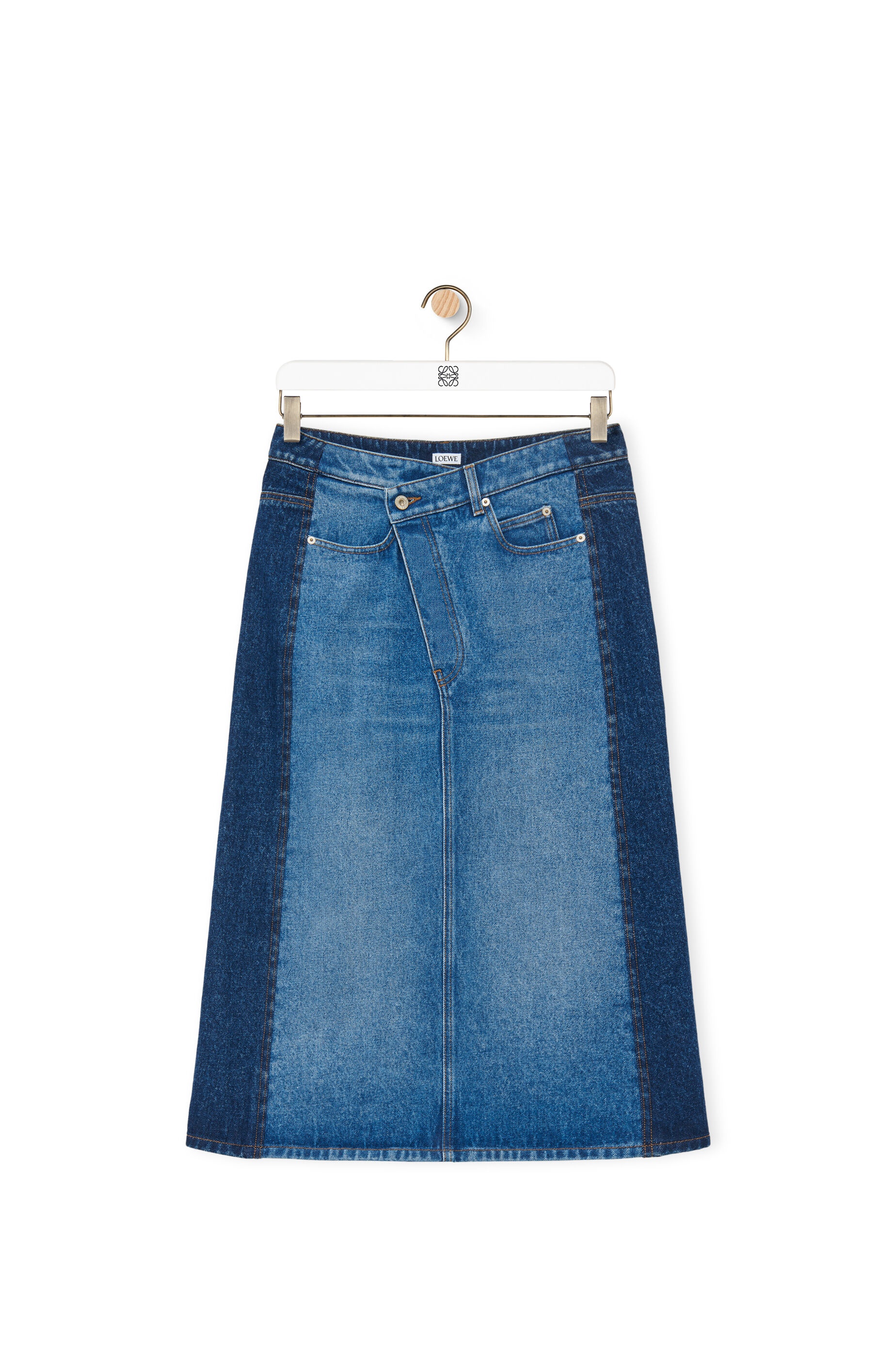 Deconstructed skirt in denim - 1