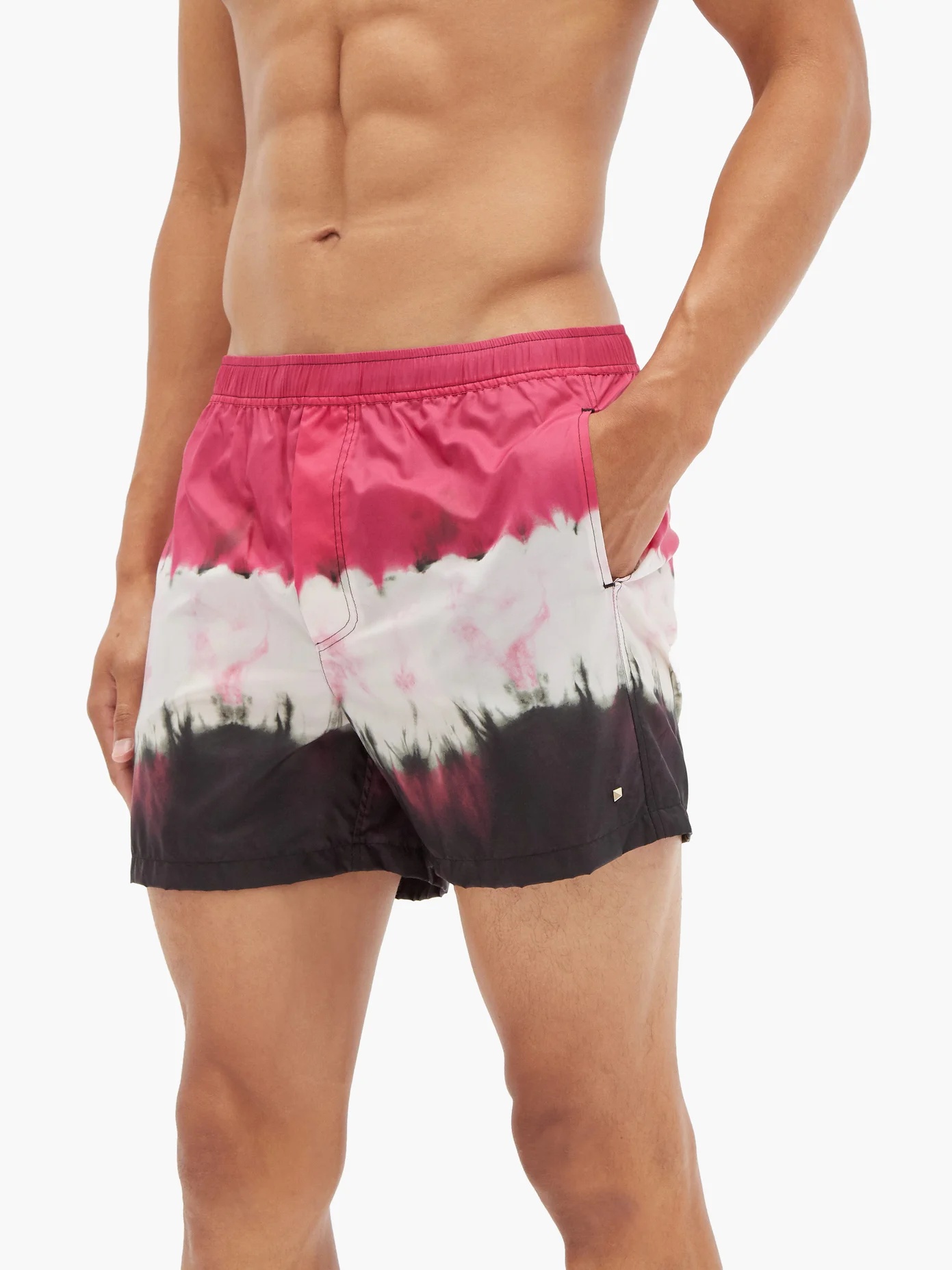 Dip dye-print shell swim shorts - 2