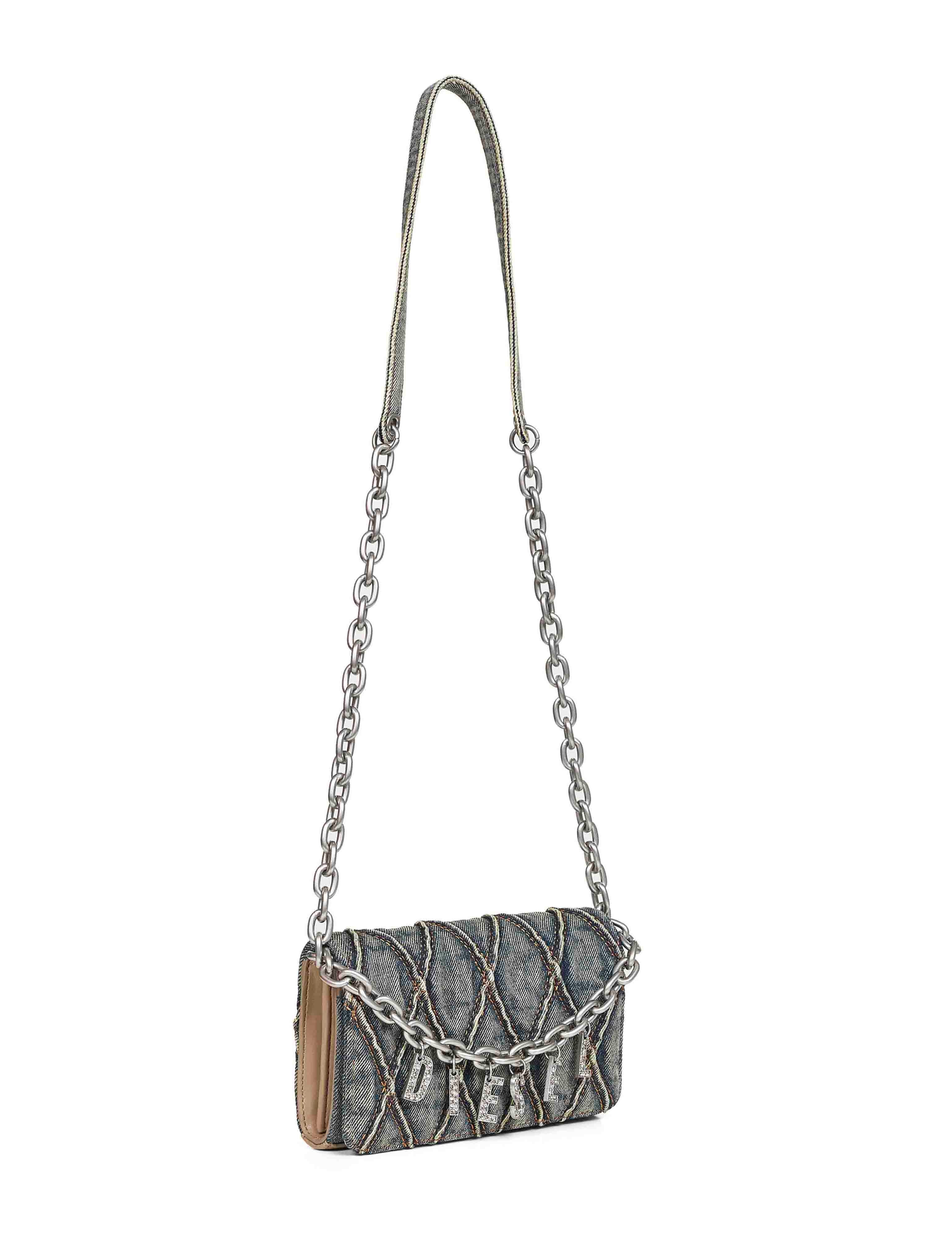 Diesel Women Blue Charm-D Wallet Strap Wallet On Chain - 2
