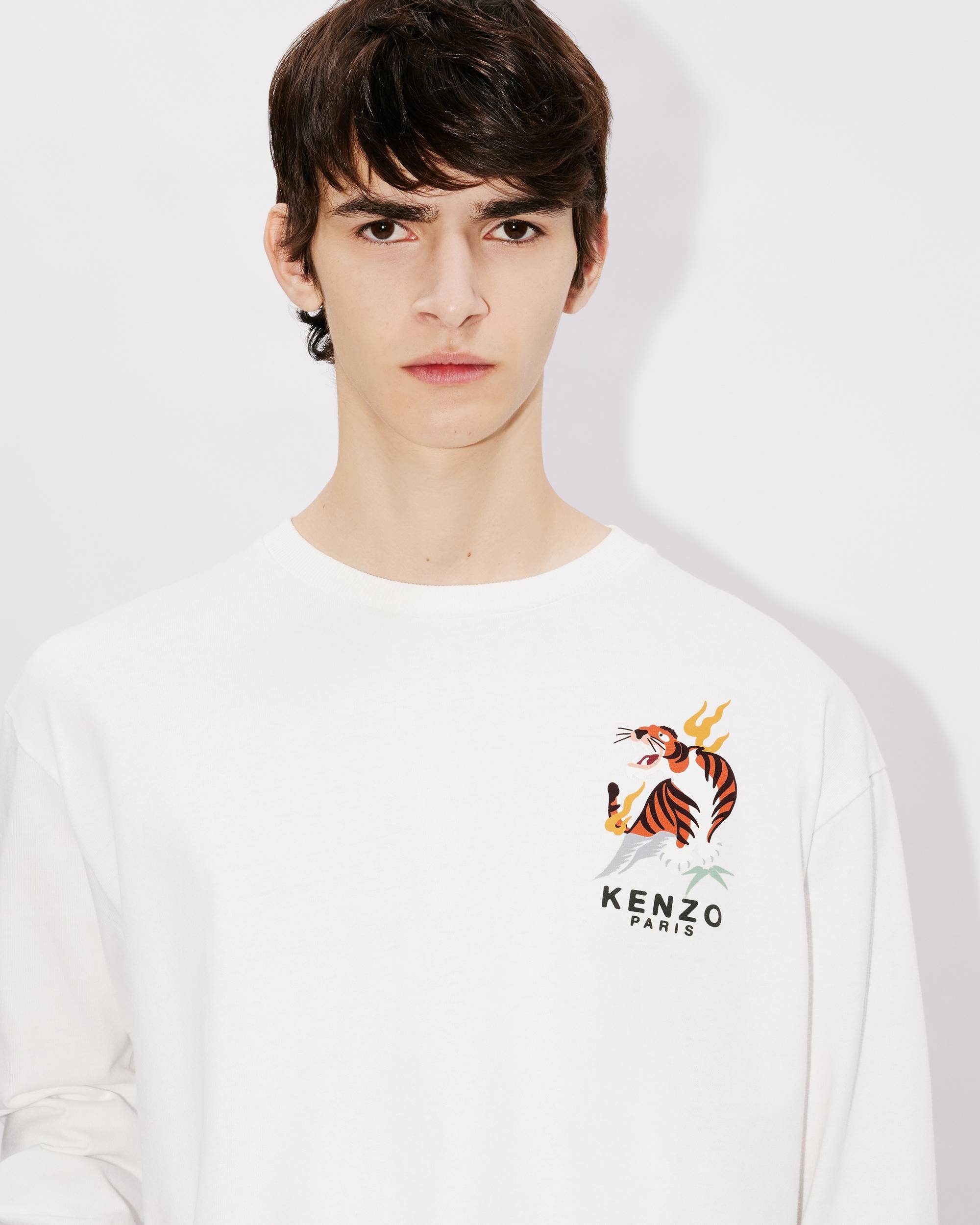 KENZO Year of the Dragon classic long sleeved T shirt REVERSIBLE
