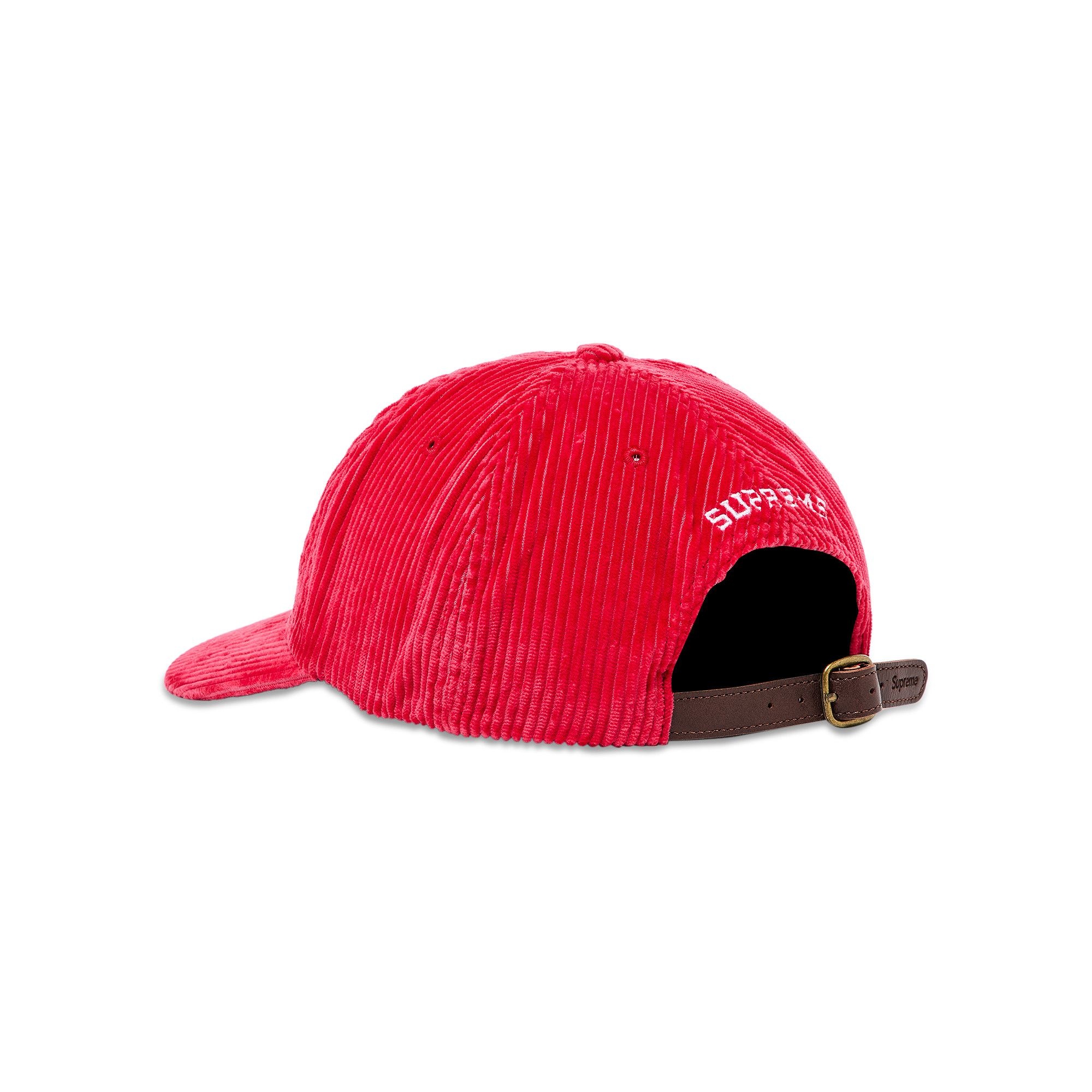 Supreme Supreme Corduroy S Logo 6-Panel 'Bright Red
