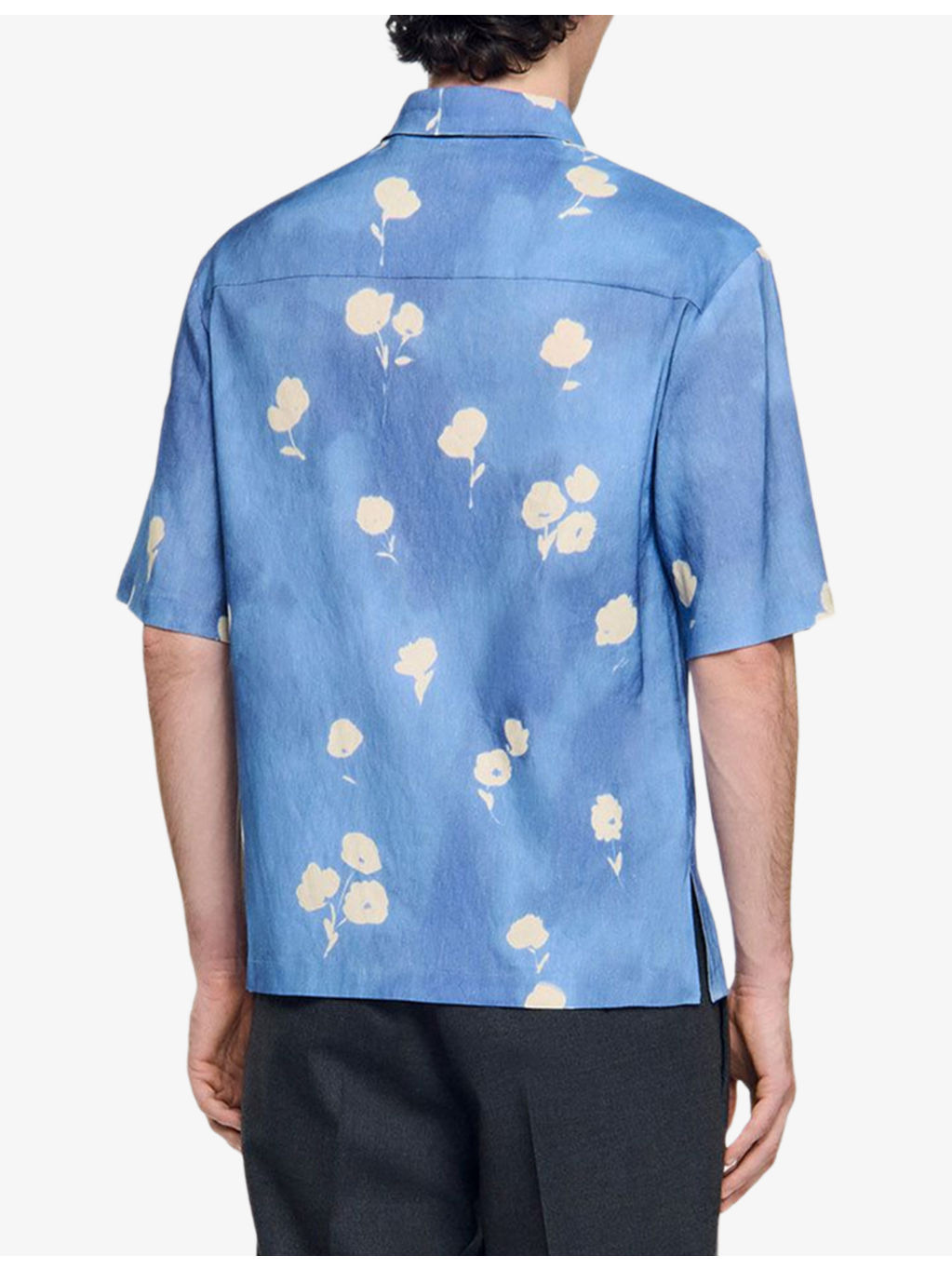 Floral-Print Regular-Fit Stretch Linen-Blend Shirt - 4