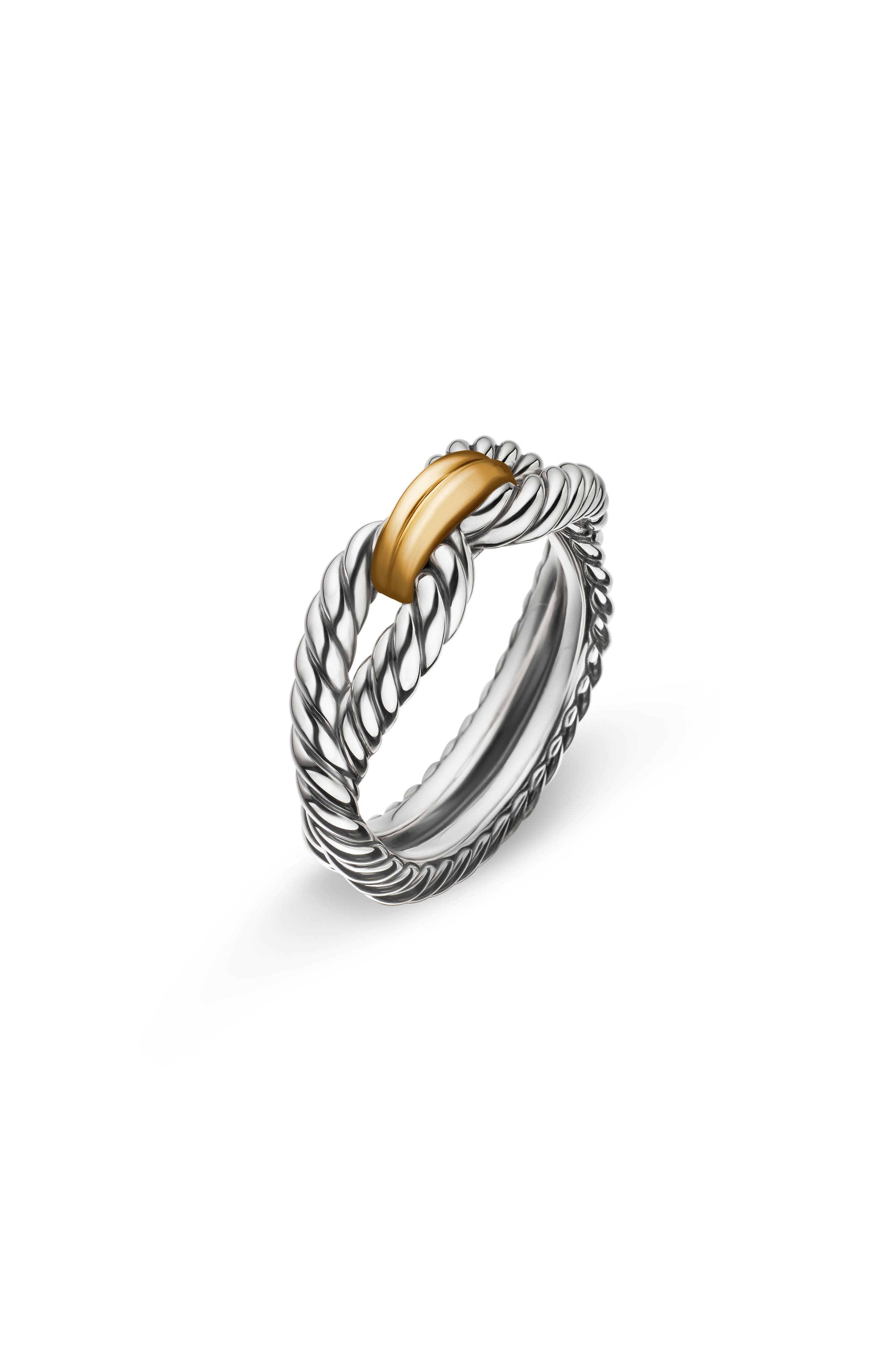 David Yurman Cable Loop Ring with 18K Gold in Yellow Gold/Sterling Silver at Nordstrom - 5