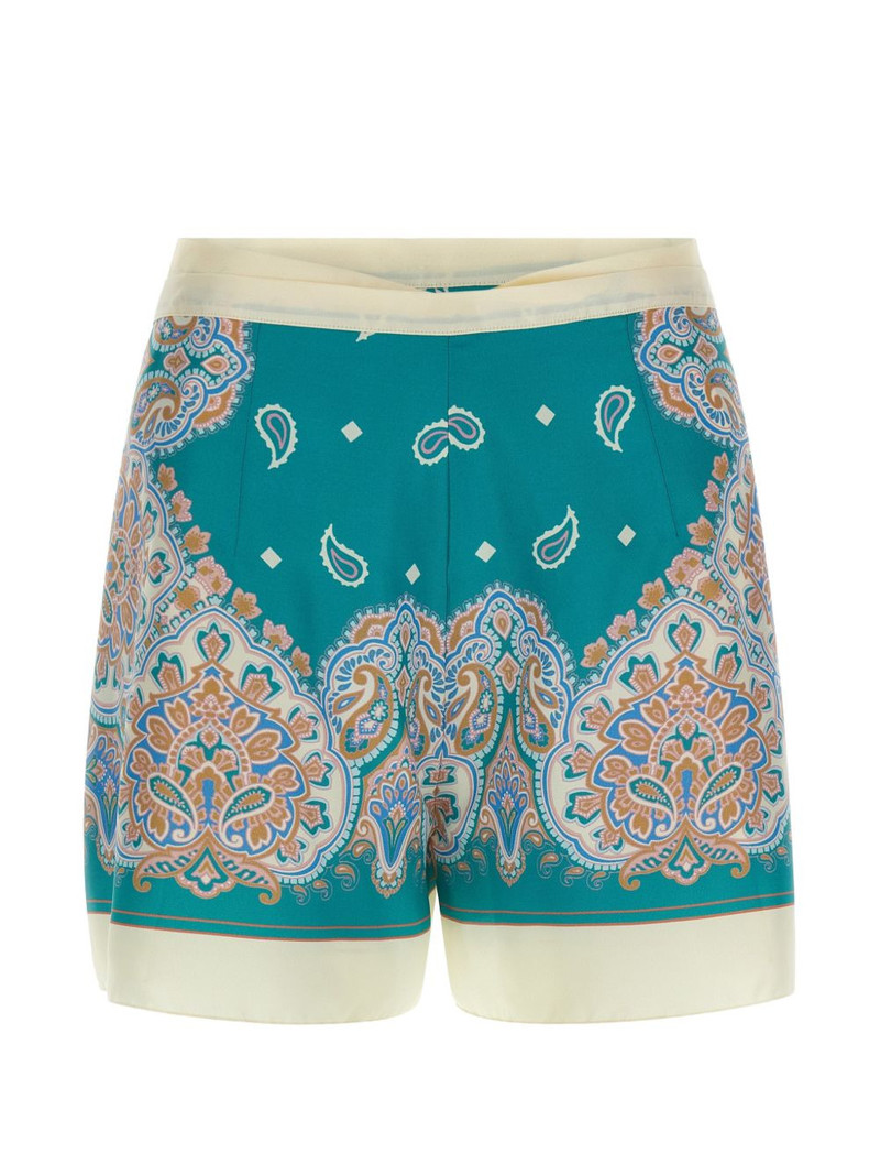 PINKO Merengue-print shorts outlook