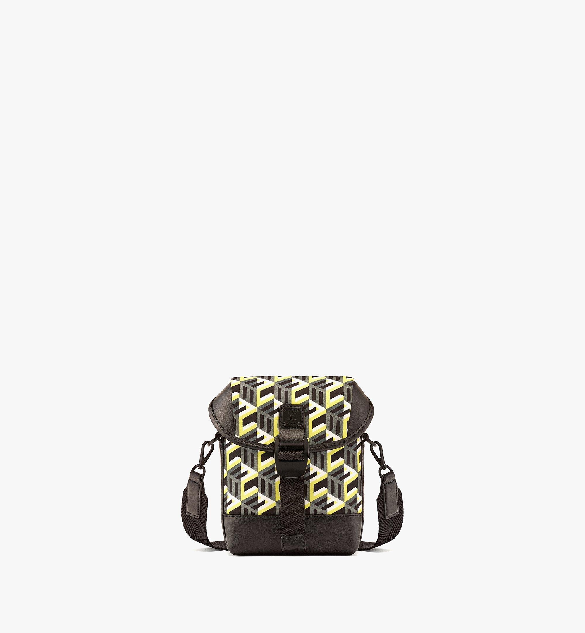 MCM Cubic Monogram Backpack in Black for Men