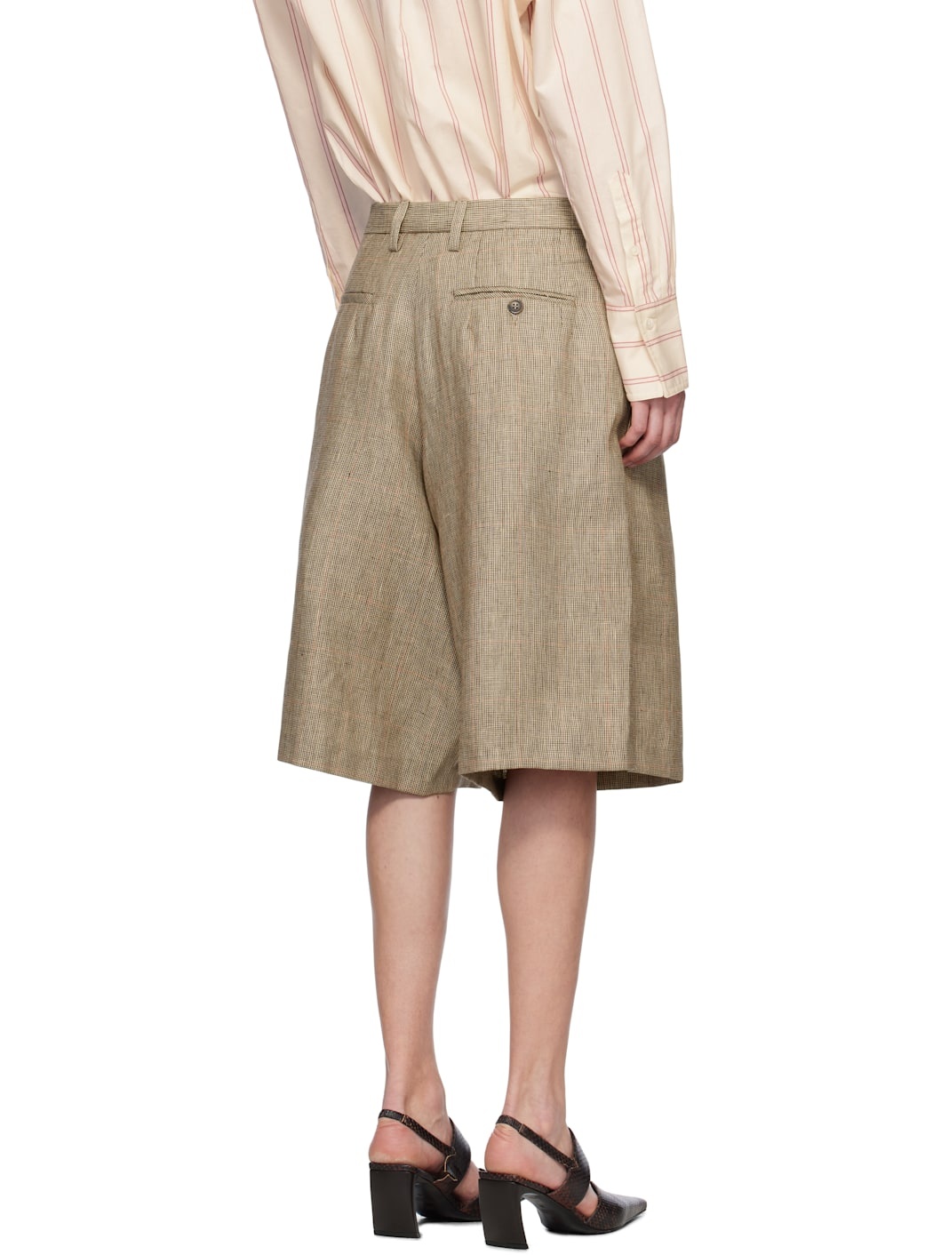 Brown Jumbo Tailored Shorts - 3