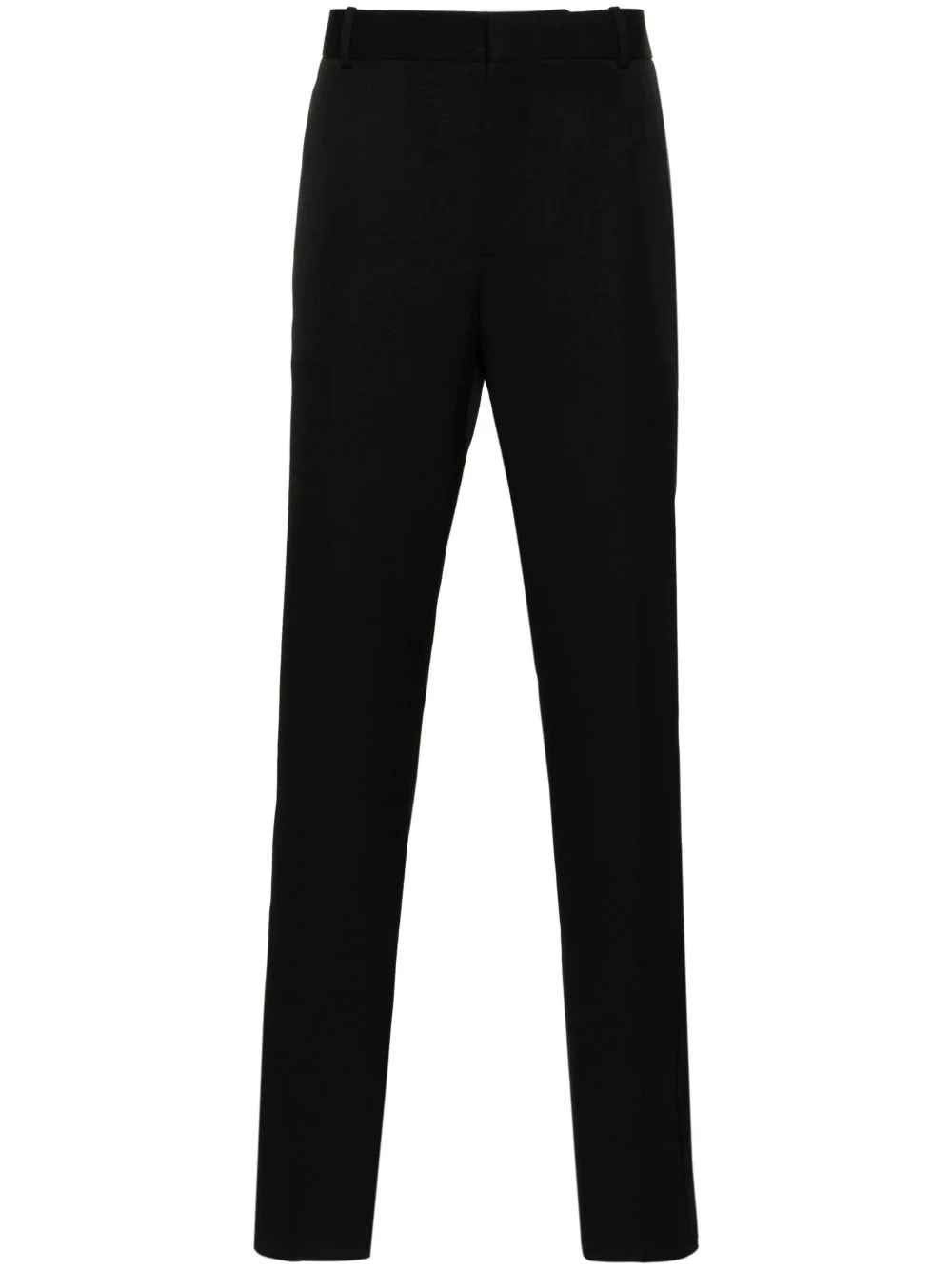 slim-cut woollen trousers - 1