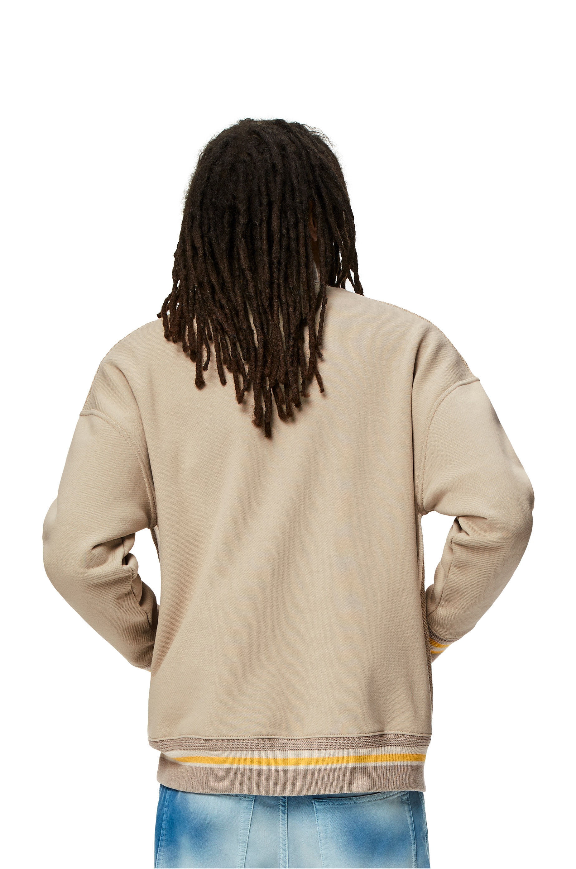 Zip-up ribbed jacket in cotton - 4