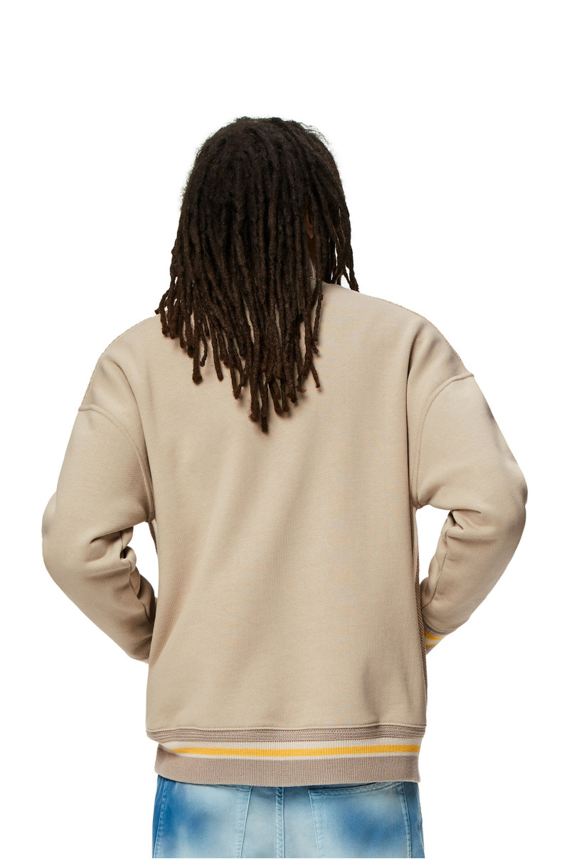 Zip-up ribbed jacket in cotton 4