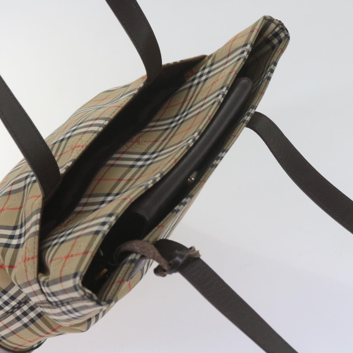 Burberry Nova Check Shoulder Bag Canvas Beige - 6