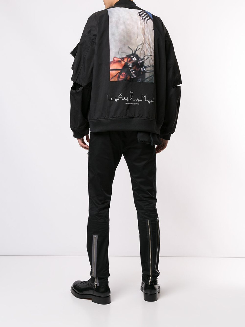 UNDERCOVER back print bomber jacket outlook