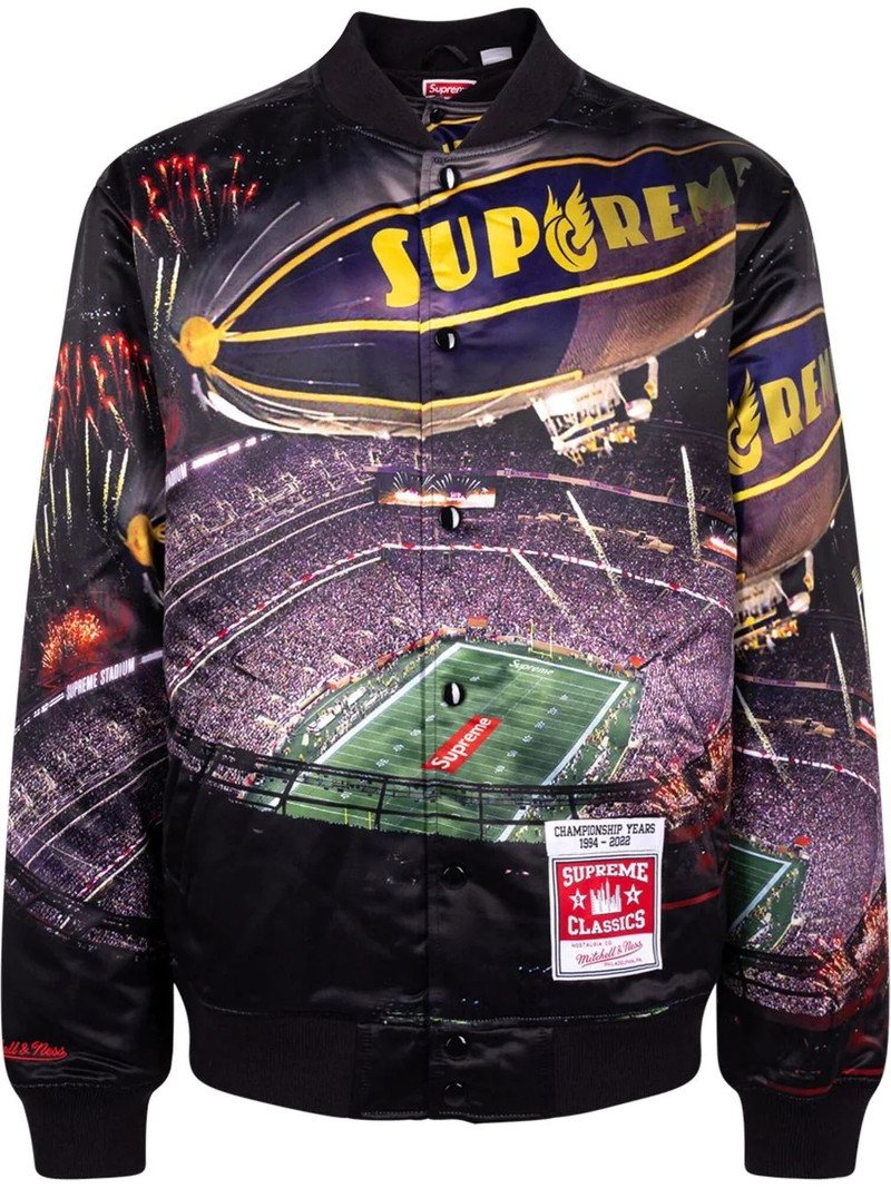x Mitchell & Ness Stadium varsity jacket 1